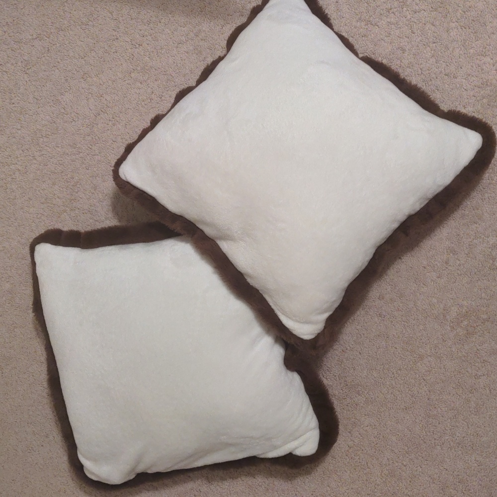 Set of TWO Plush Throw Pillows - Picture 3 of 3